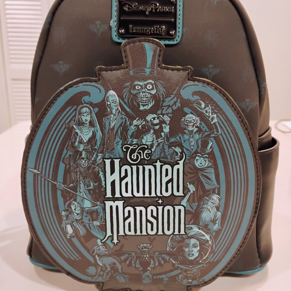 Loungefly Haunted Mansion Backpack - Black and Teal